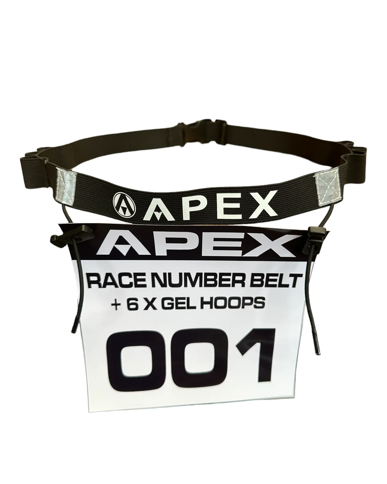 Pro Race Number Belt with Gel Holder Loops